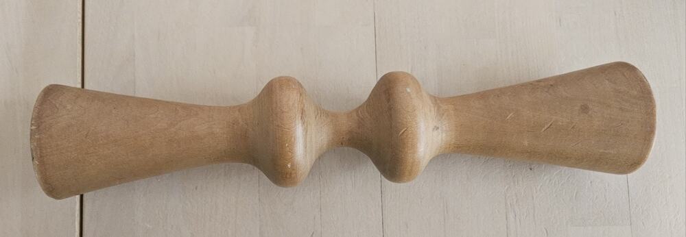 Vintage Maple Roller Great Earth Healing Chinese Spine Back 15” Wood